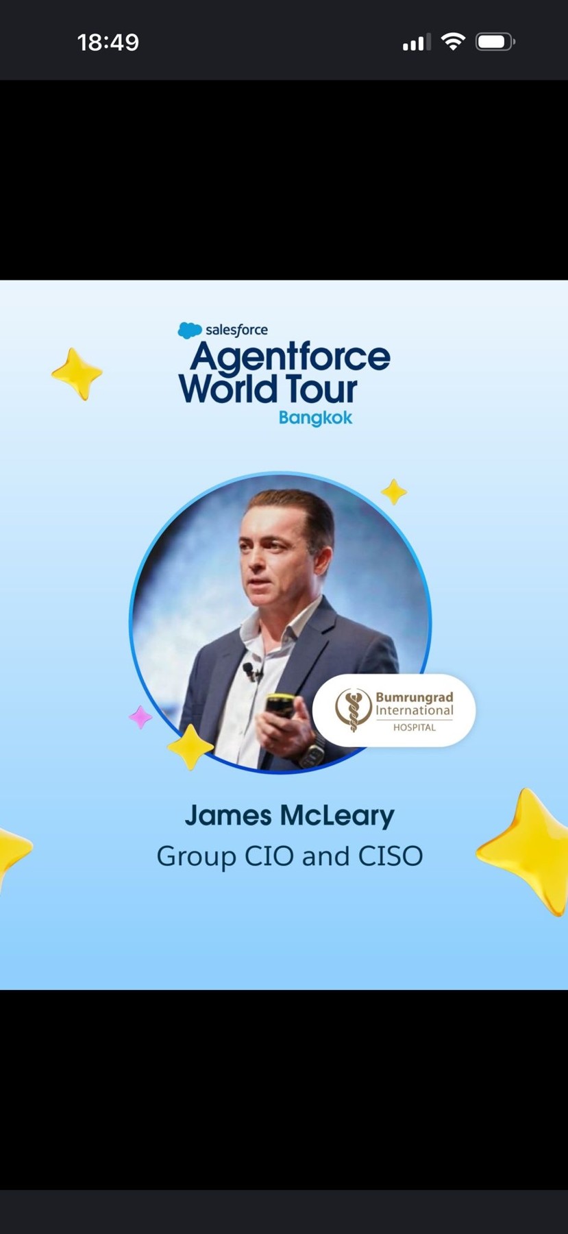 James McLeary — Salesforce Agentforce World Tour